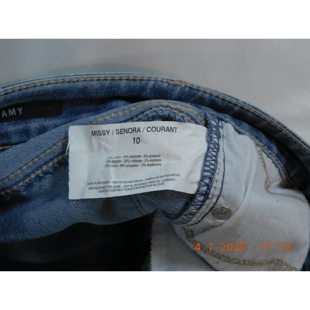 Bandolino Mandie Straight Leg Jeans Womens 10 Medium‎ Wash Blue Denim Pants